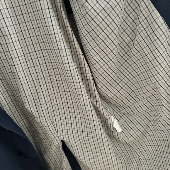 London Fog Dark Blue Trench Coat - Picture 4 of 8